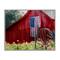 Stupell Industries Red Barn with American Flag Framed Giclee Art